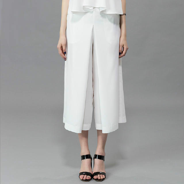 雪纺阔腿裤夏季搭配,夏季雪纺阔腿裤搭配