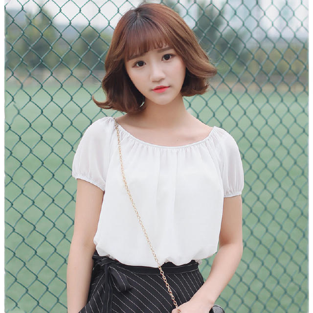 夏季雪纺衫很多却被它深深吸引,雪纺衫上衣女时尚清凉