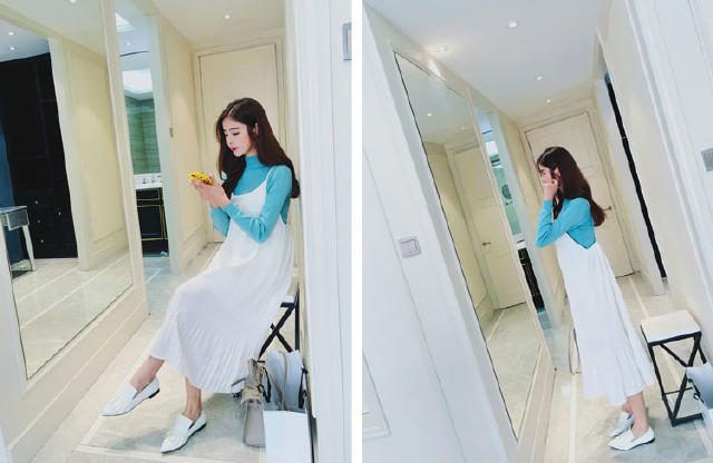 什么小白鞋搭配裙子好看,穿裙子能够搭配小白鞋吗