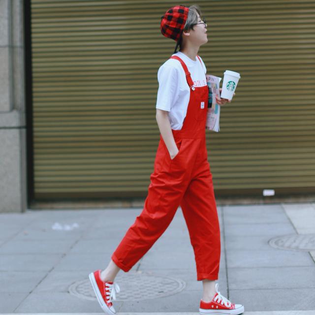 减龄背带裤夏季儿童,童趣古着牛仔背带裤