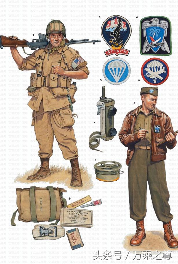 二战美国伞兵部队,二战伞兵装备