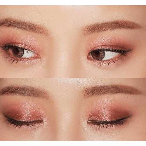 眼妆教程卡姿兰眼影哑光四色,3ce四色全哑光眼影盘眼妆教程