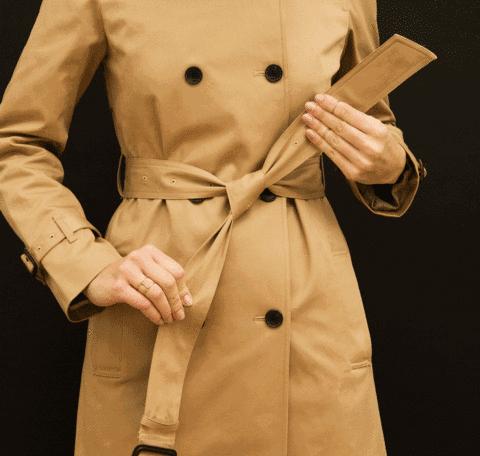 风衣腰带十字结系法三种,风衣腰带蝴蝶结系法五种