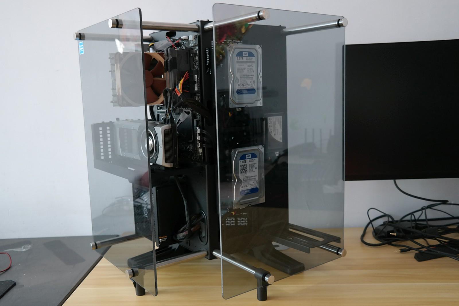 水冷散热电脑装机全过程,tt水冷装机