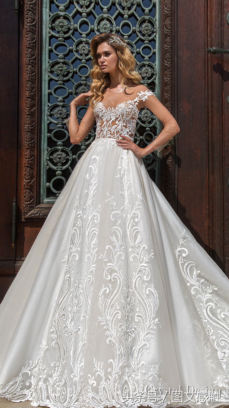 水晶设计2018婚纱“皇家花园”及高级定制新娘礼服