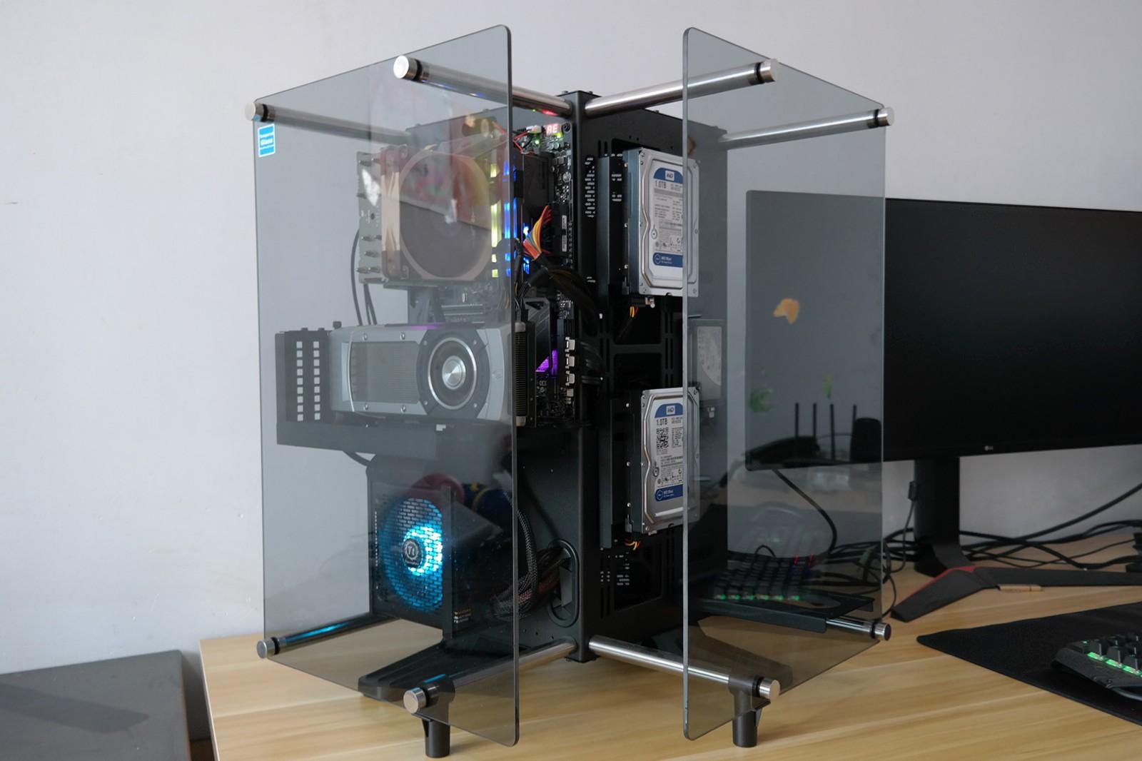 水冷散热电脑装机全过程,tt水冷装机