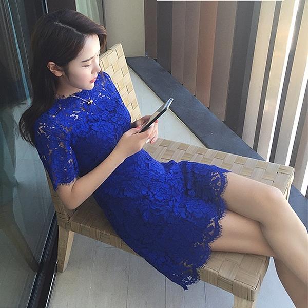 蕾丝连衣裙，性感到无可救药~