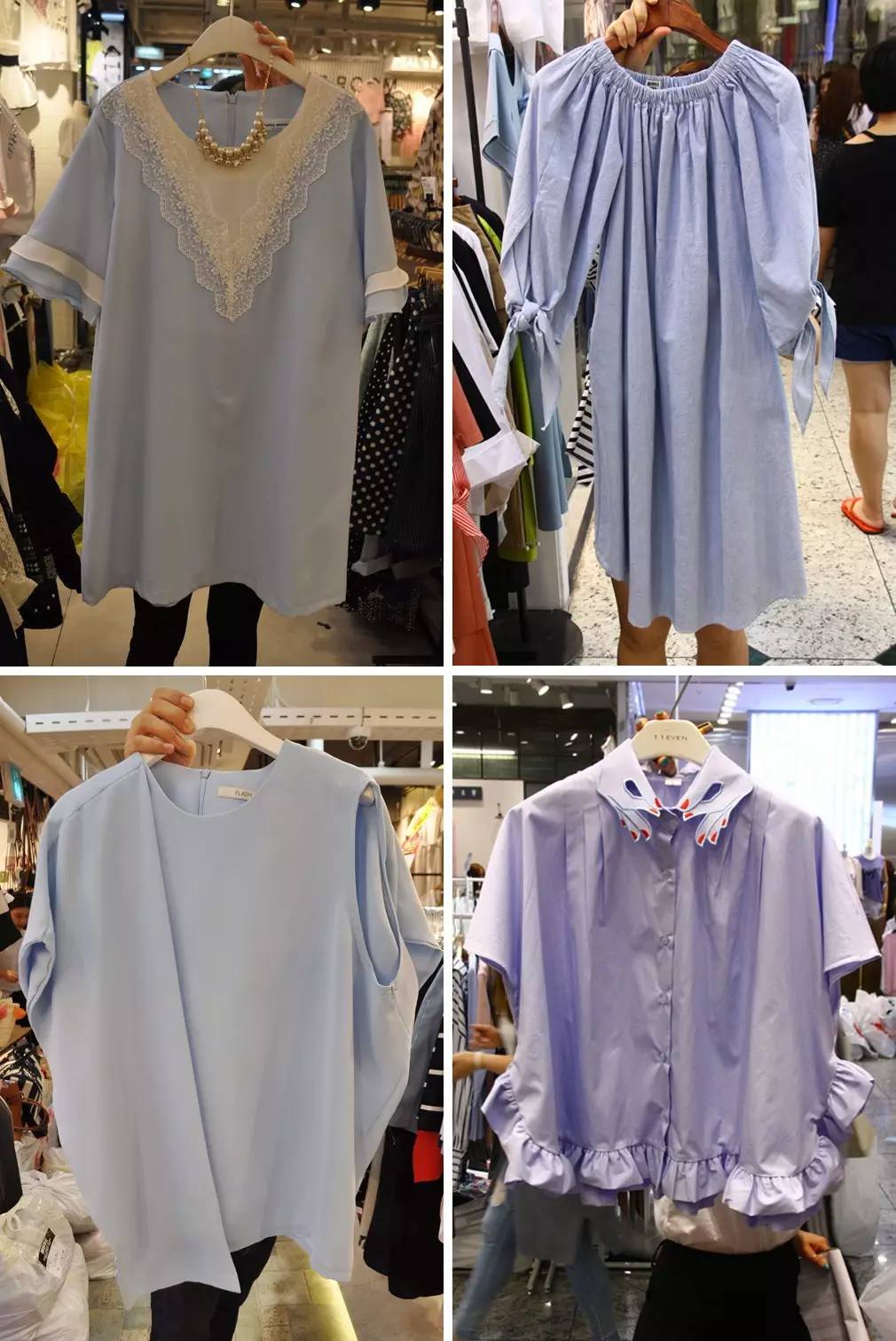 东大门热批行情总结|色彩篇--挑来挑去，还是柔美浅色系的服装卖的最好（五月第四周）