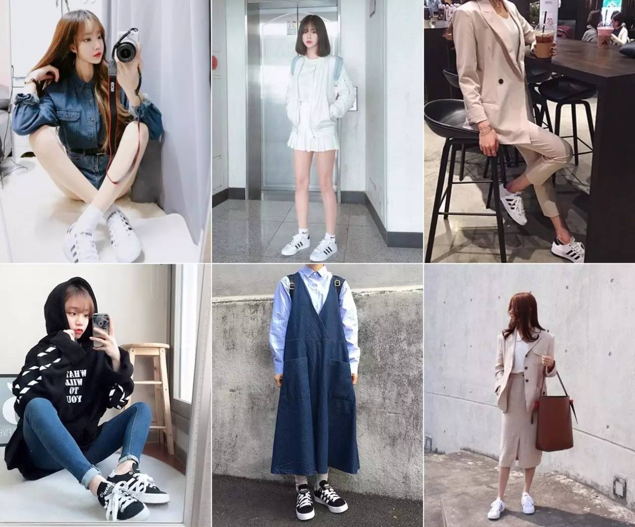 不夸大！韩妞早就不穿高跟鞋了！现在韩国男女人脚一双复古休闲鞋