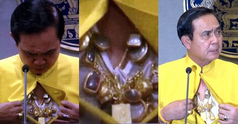 来见识一下，泰国总理巴育的贴身佛牌长什么样