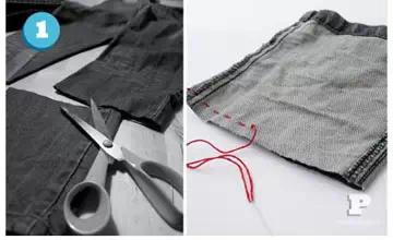 用旧牛仔裤做好看的挂墙收纳袋,旧牛仔裤改造车载收纳袋