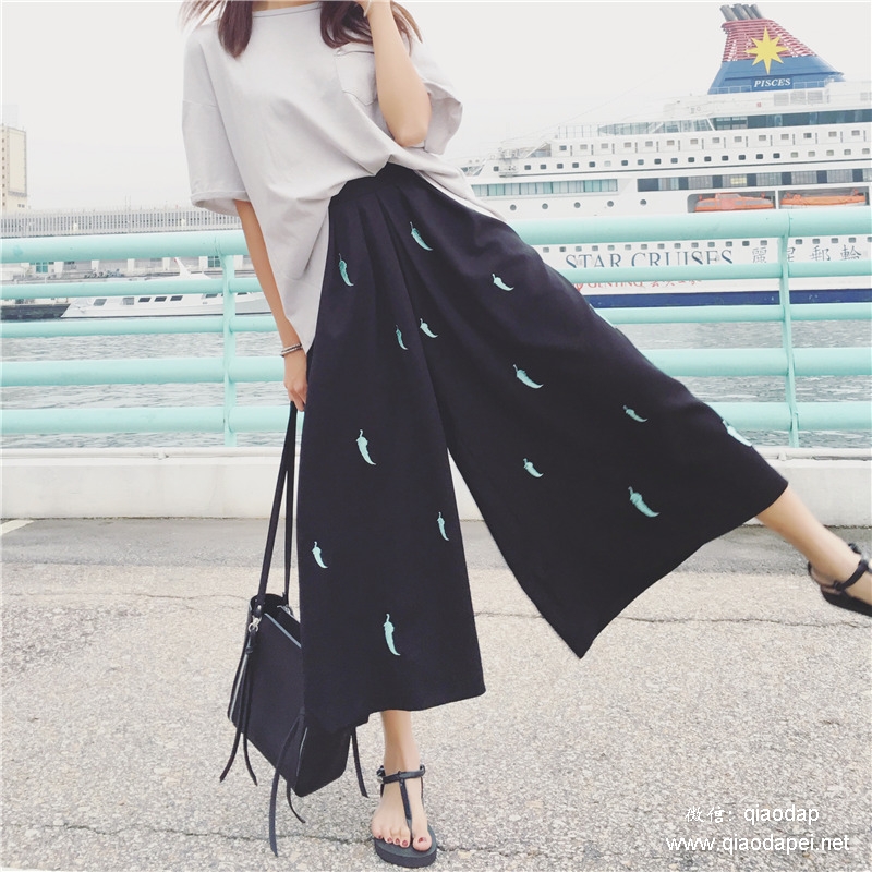 宽松阔腿裤慵懒风推荐,百搭棉麻阔腿裤工装风