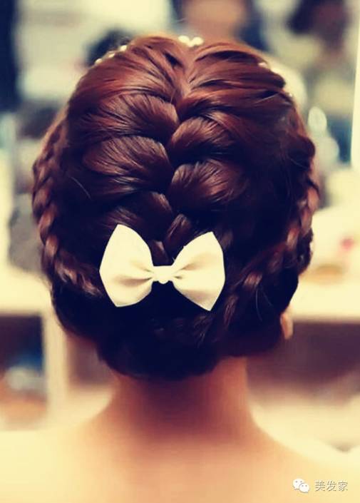 彩绳编发教程图解慢动作,中短发编发发型扎法图解