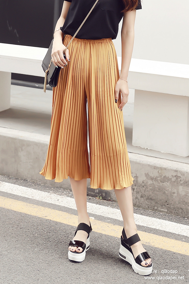 宽松阔腿裤慵懒风推荐,百搭棉麻阔腿裤工装风