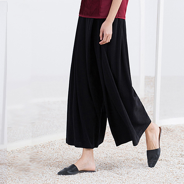 阔腿裤裙裤夏季搭配,时尚阔腿裤裙裤搭配