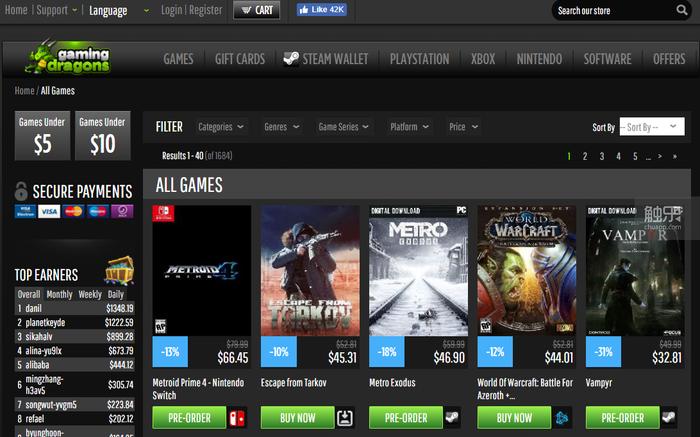 哪里能够买到便宜的steam的key,哪些平台能够买steamkey