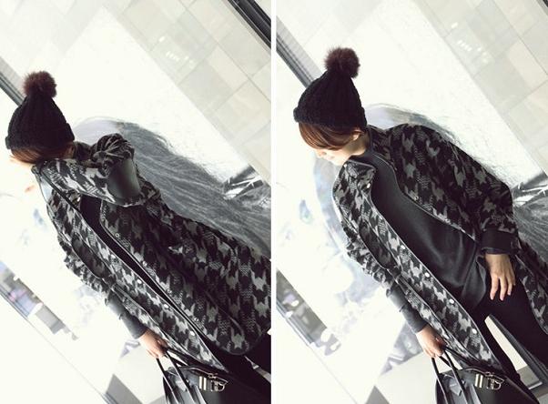 腊七腊八、冻掉下巴！寒意未减，喝碗腊八粥！千鸟格毛呢外套走起