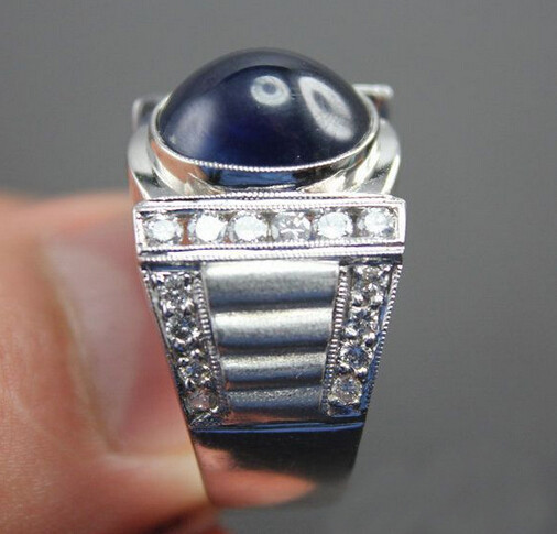 彩宝男戒：男人也能够如此风骚