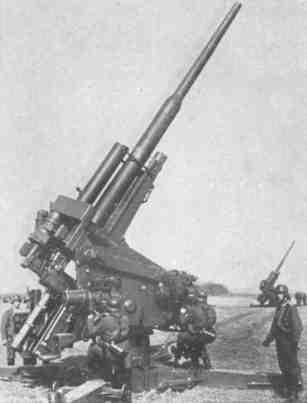 105毫米重型高射炮,各种各样的大口径高射炮