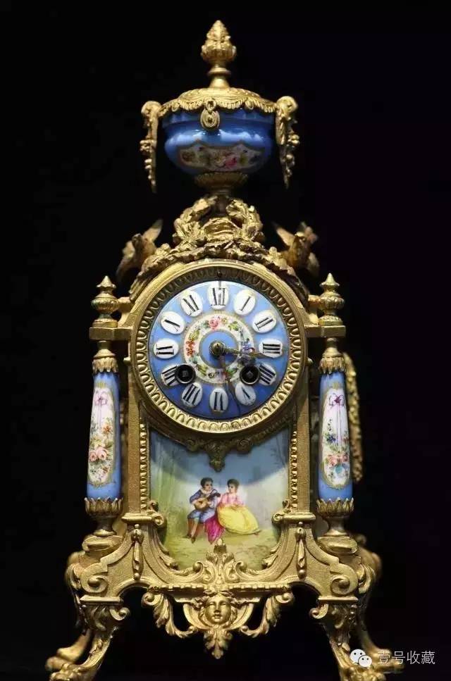 欧洲古董钟白色珐琅表盘,富玩珠宝穷玩表