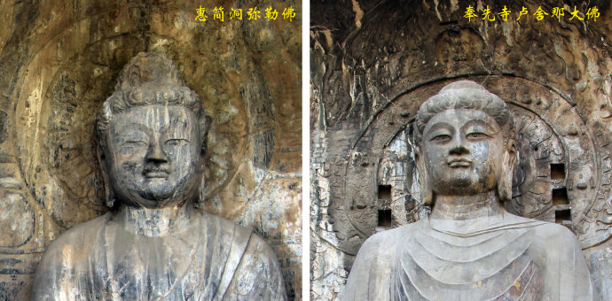 典型的净土宗“西方三圣”造像石窟。