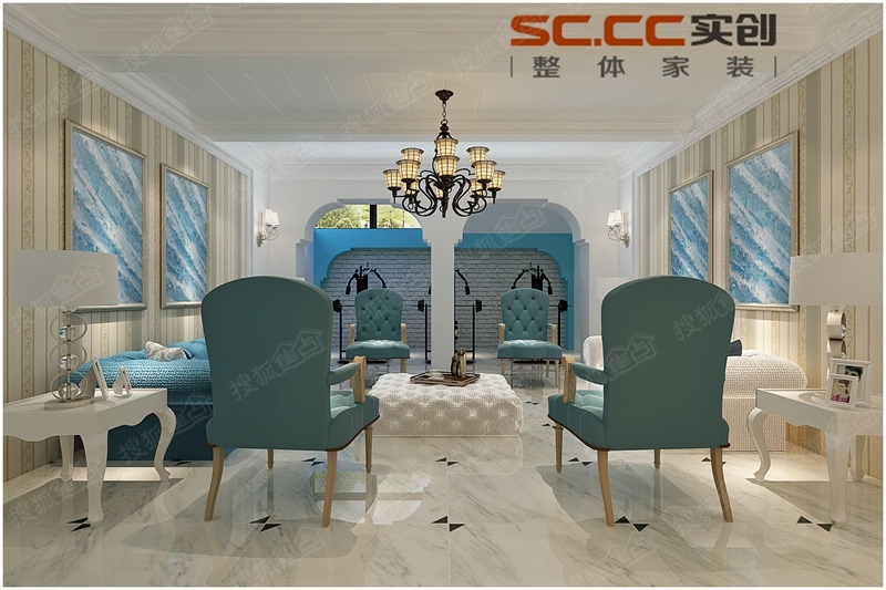 青岛红墅湾装修风格,青岛世茂意墅湾联排别墅装修