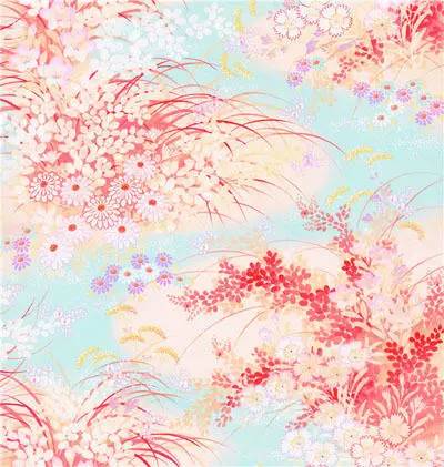 日本翩翩起舞的植物纹样