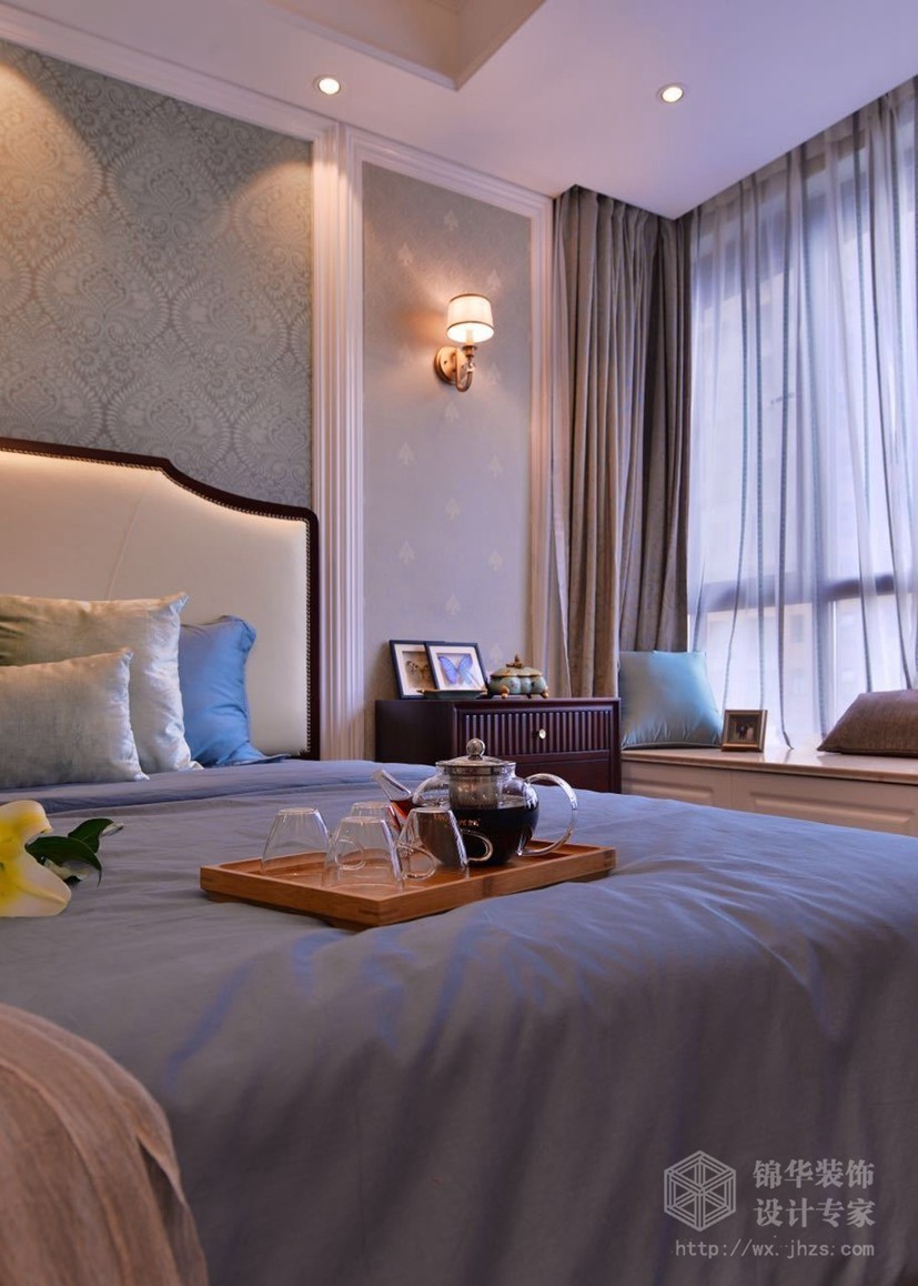 华府庄园106平米装修效果图,华府庄园顶楼复式日照房