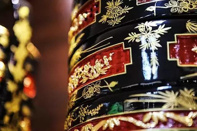 永春漆篮细节,永春漆篮和日本漆盒