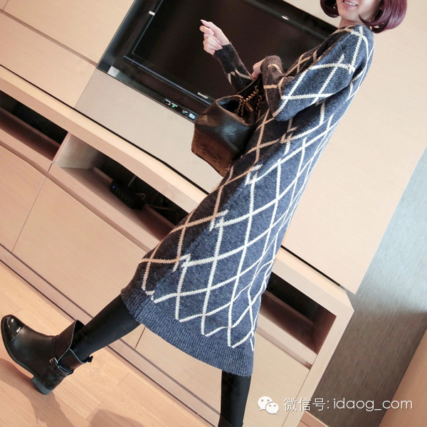 长款气质通勤毛衣,毛衣怎么搭配才有气场