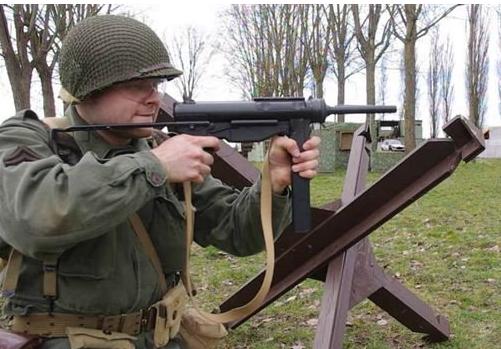 现实中的美国造m3式冲锋枪,美国威力最大的冲锋枪