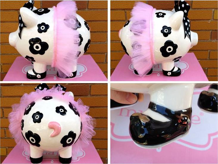 有趣招财狗存钱罐,装饰存钱罐用的装饰品可进可出