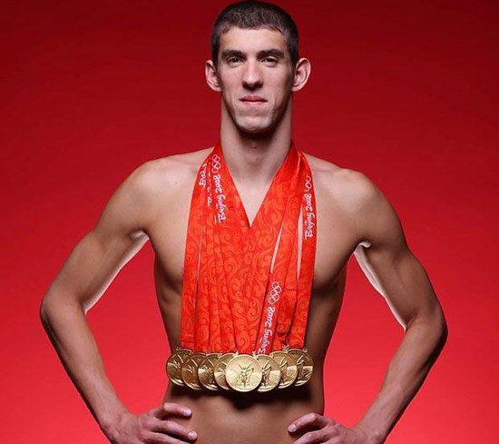 菲尔普斯谈博尔特,迈克尔菲尔普斯巅峰时期