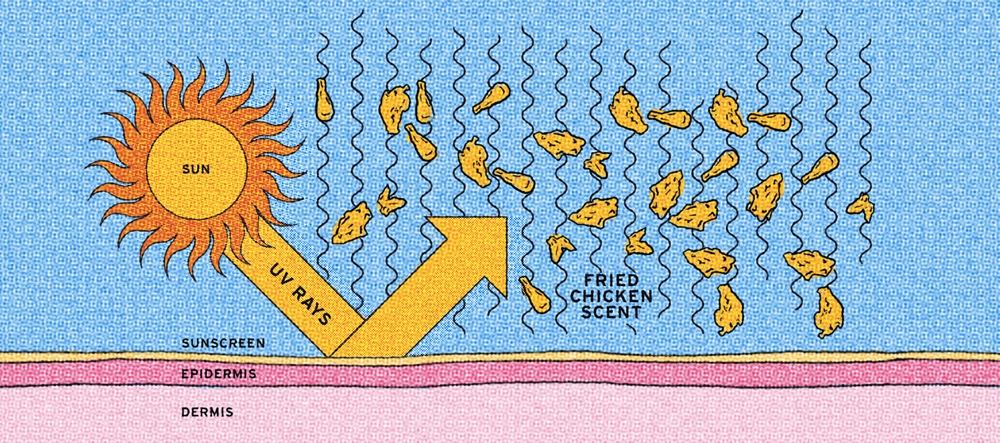 kfc炸鸡味防晒霜,kfc防晒