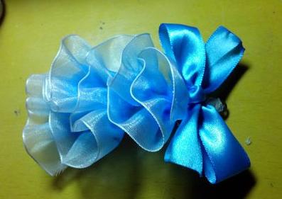 丝带蝴蝶结发卡视频教程,蝴蝶结发卡透明丝带手工制作