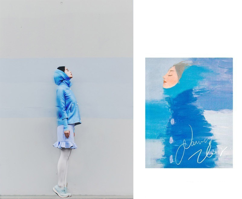 妹妹给自己画插画,把自己和女朋友的日常画成插画