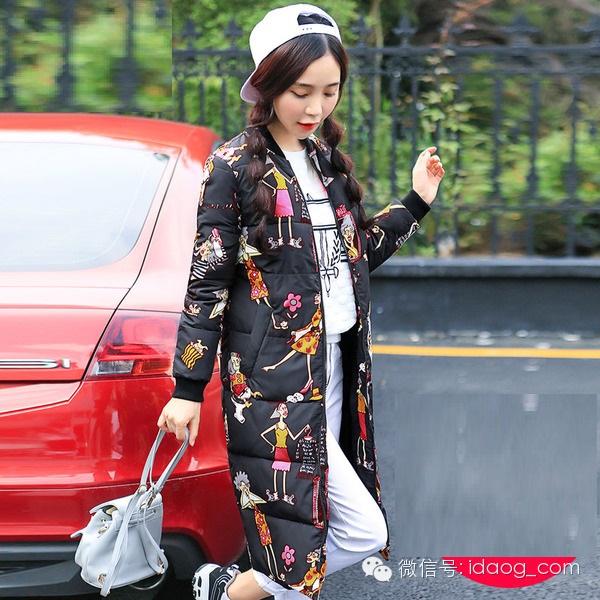 秋冬中长款棉服外套,秋冬长款氛围感棉服外套