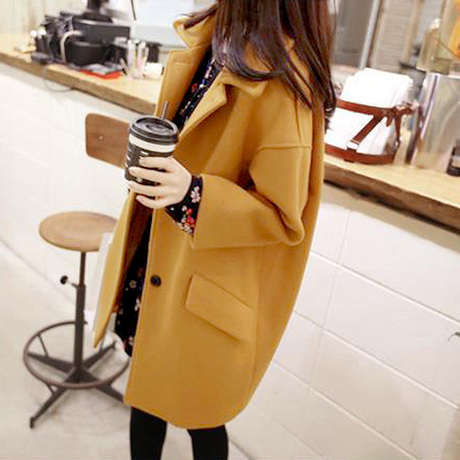 甜美风呢子大衣搭配裤子 (女童呢子大衣春秋甜美)