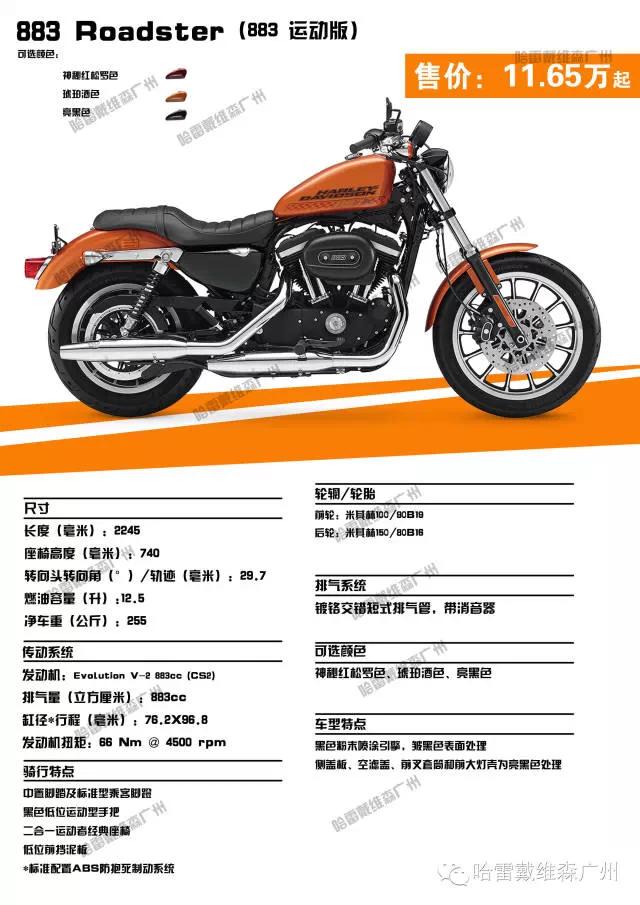 2017年哈雷摩托车全车系车型价格,哈雷sportsters2021和2022款什么区别