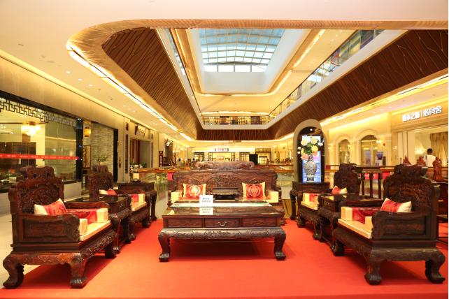 9号馆名家居世博园红木家具馆人气备受追捧