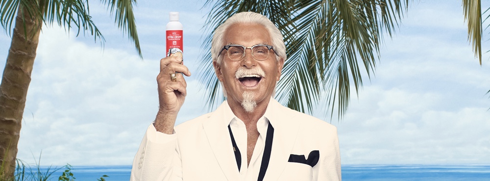 kfc炸鸡味防晒霜,kfc防晒