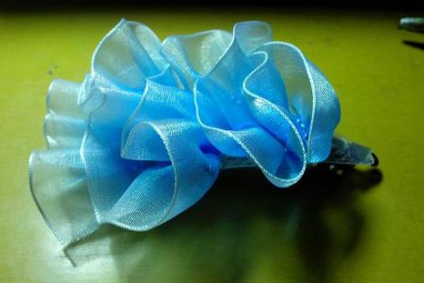 丝带蝴蝶结发卡视频教程,蝴蝶结发卡透明丝带手工制作