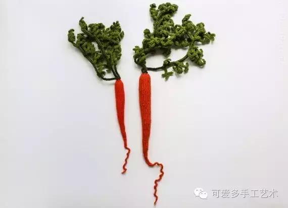 毛线编织蔬菜大全图解,手残党学会的毛线编织小技巧