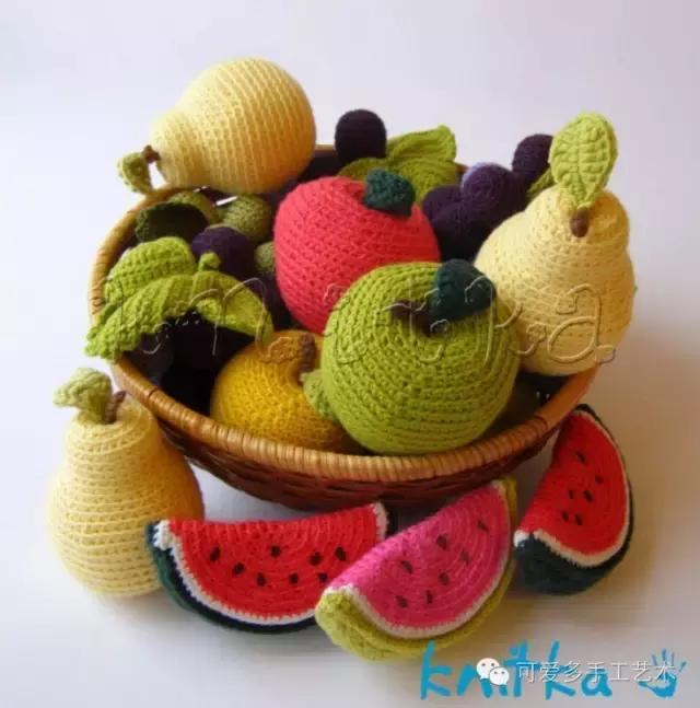 毛线编织蔬菜大全图解,手残党学会的毛线编织小技巧