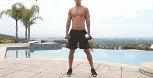 合适40-50岁哑铃运动练腹肌,哑铃锻炼腹肌的最好方法图