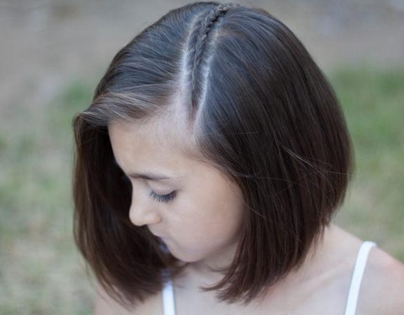 儿童女生短头发辫子编织教学,短头发怎么编织辫子视频