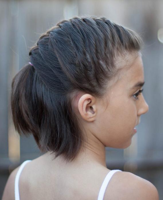 儿童女生短头发辫子编织教学,短头发怎么编织辫子视频