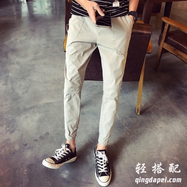 最时尚潮流小脚裤男士,男生也爱穿小脚裤