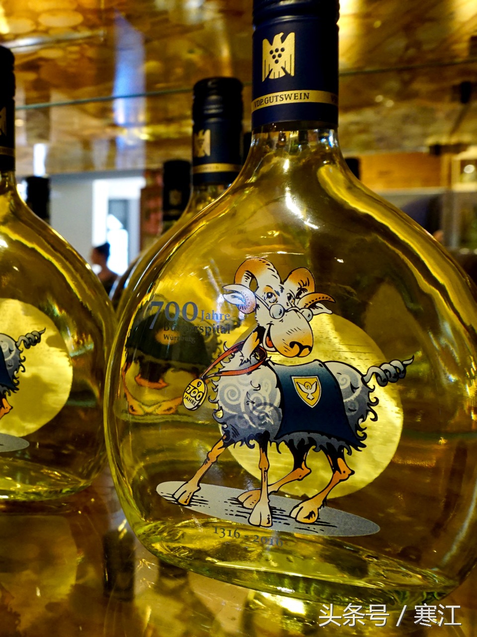 美丽的莱茵河东岸最著名的葡萄酒,法兰肯葡萄酒