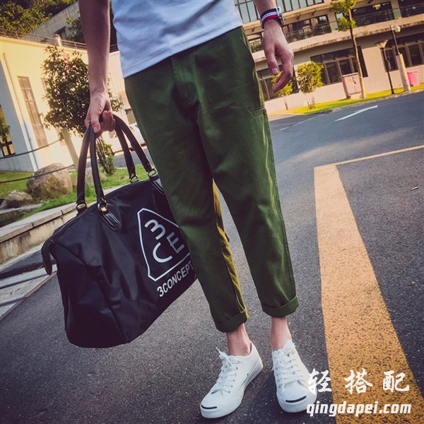 最时尚潮流小脚裤男士,男生也爱穿小脚裤